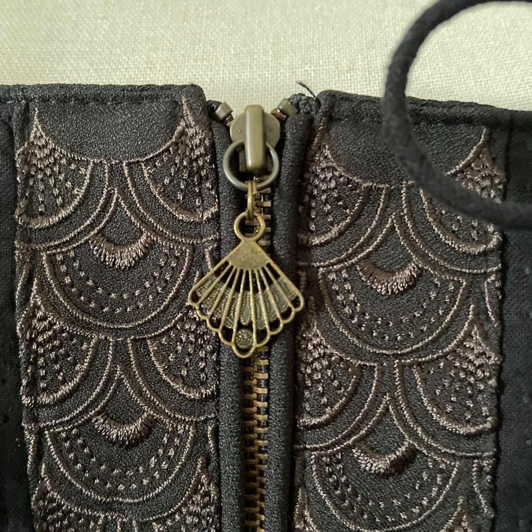 R オッズオン OZZONE 花柄 刺繍 ロング ワンピース スカート 和柄 お呼ばれ デート オフィスカジュアル 食事会 マキシ