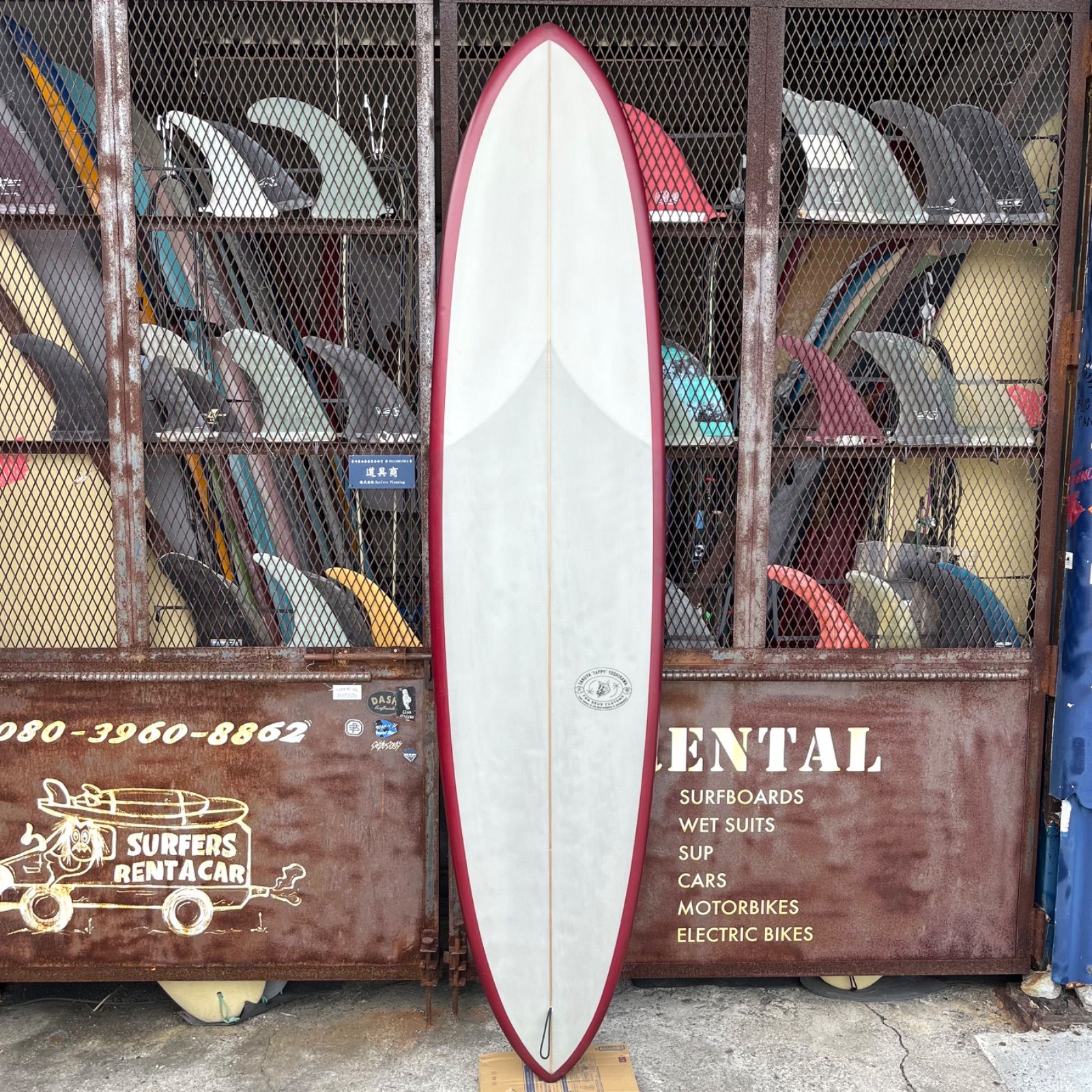 Tappy × Deus 7'2 ミッドレングス シングルフィン Tappy × Deus 7'2 ミッドレングス シングルフィン