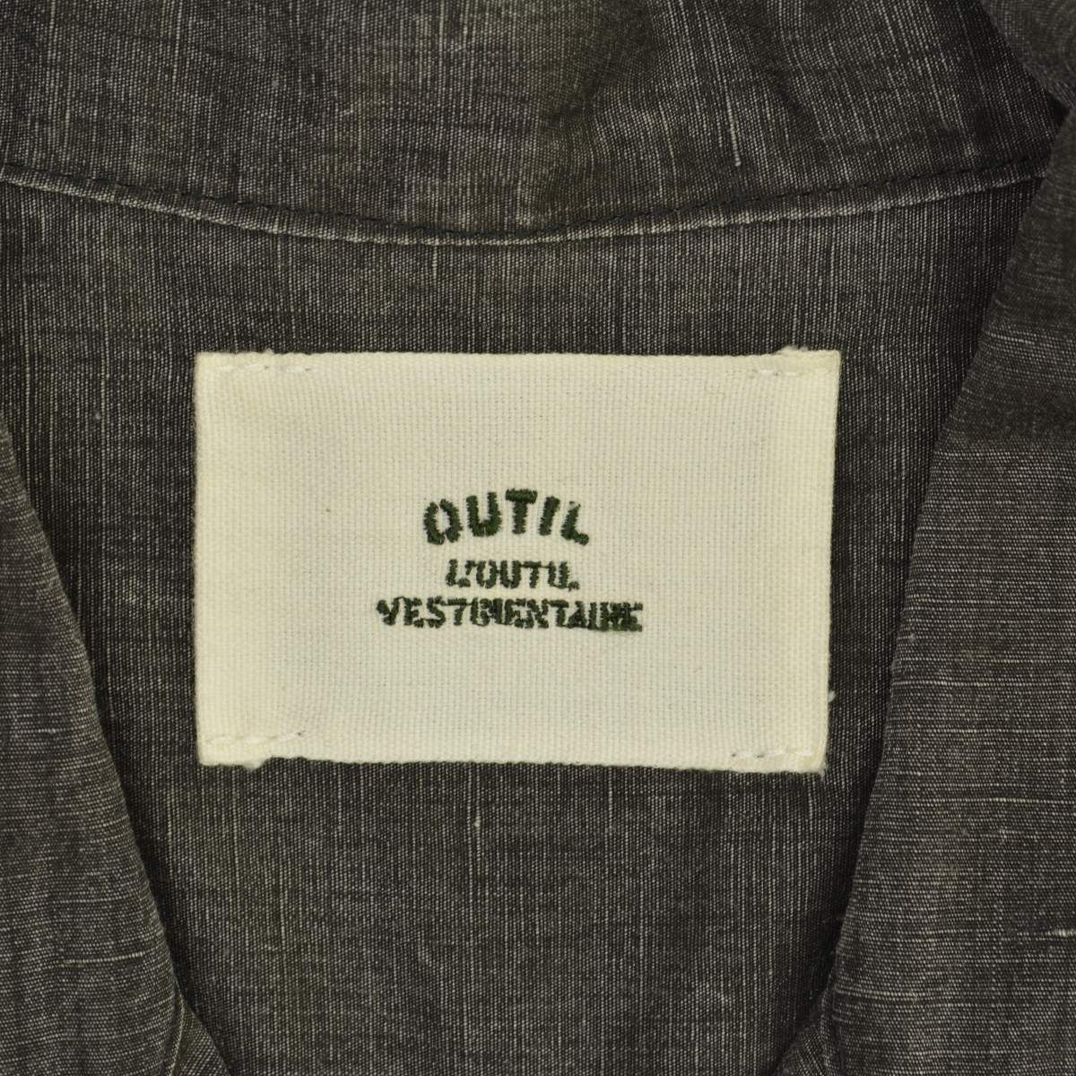 OUTIL×PEOPLE PANTALON CAME パンタロンカム ナイロンリネン ジャンプスーツオールインワン