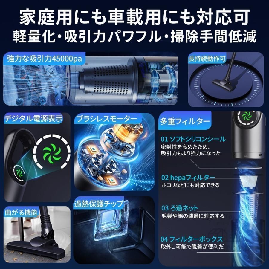 軽量ハンディ掃除機