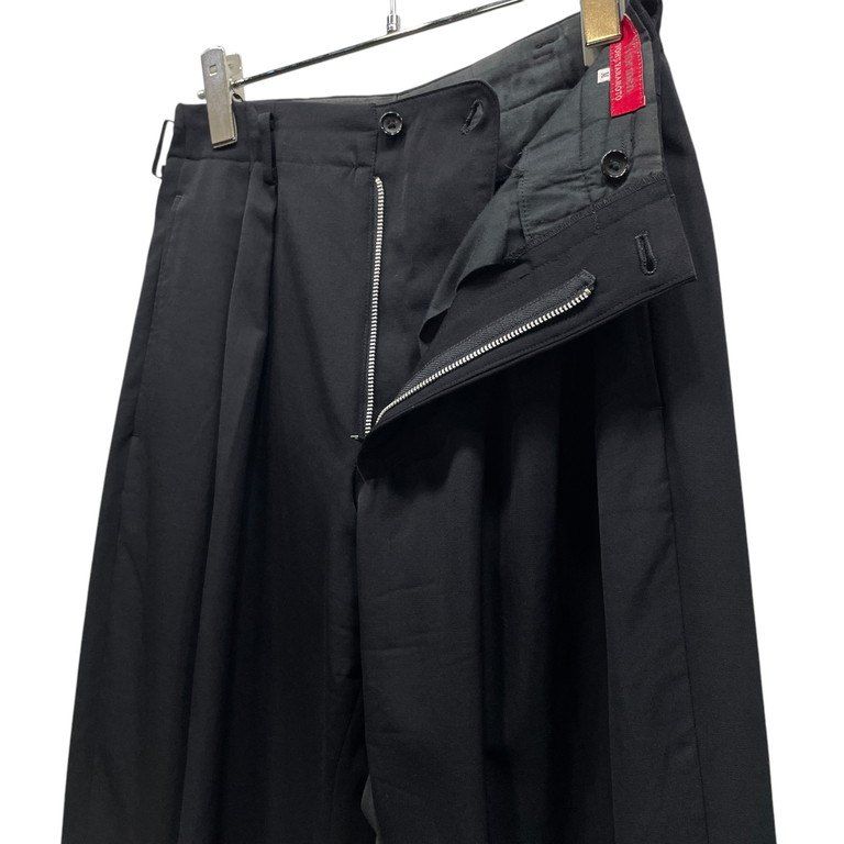 90’s Y’s for men 2タックウールテーパードパンツ Y's for men ウールギャバジン2タックワイドテーパードパンツ