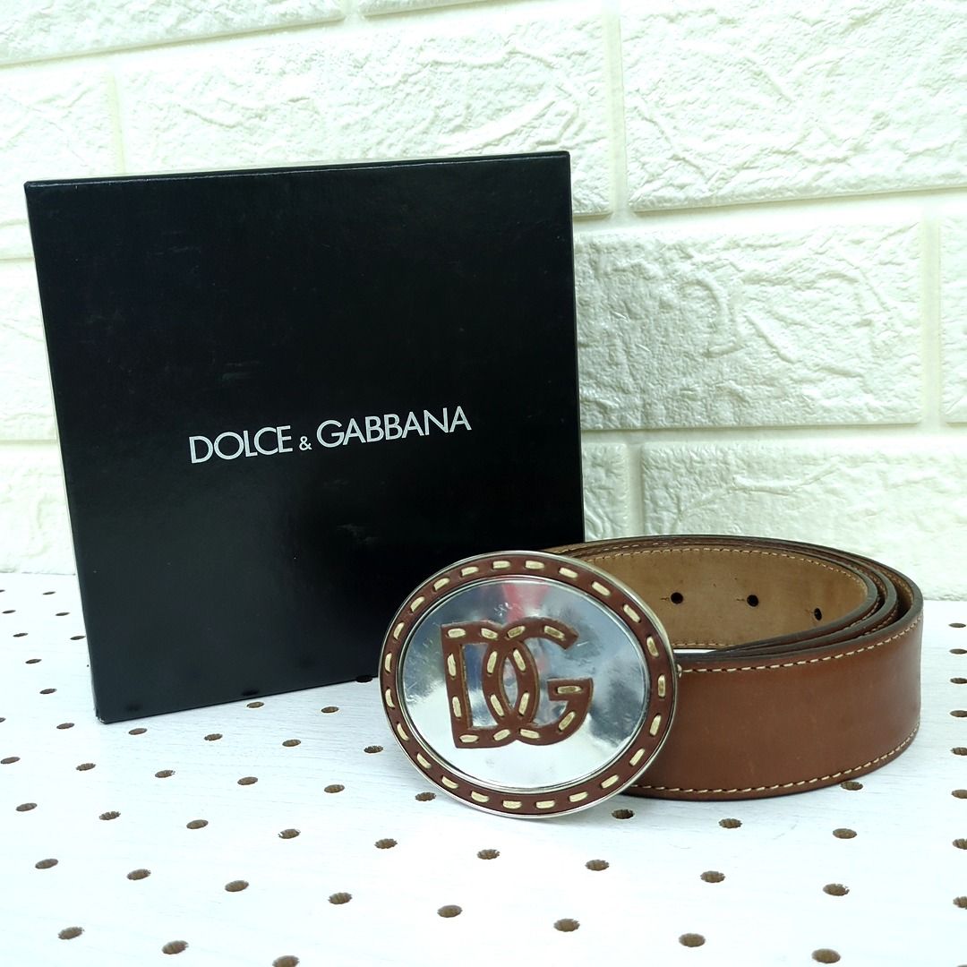 Dolce & Gabbana ロゴベルト 90cm/36inch Dolce & Gabbana DG Logo Calfskin Belt | Sendegaro US