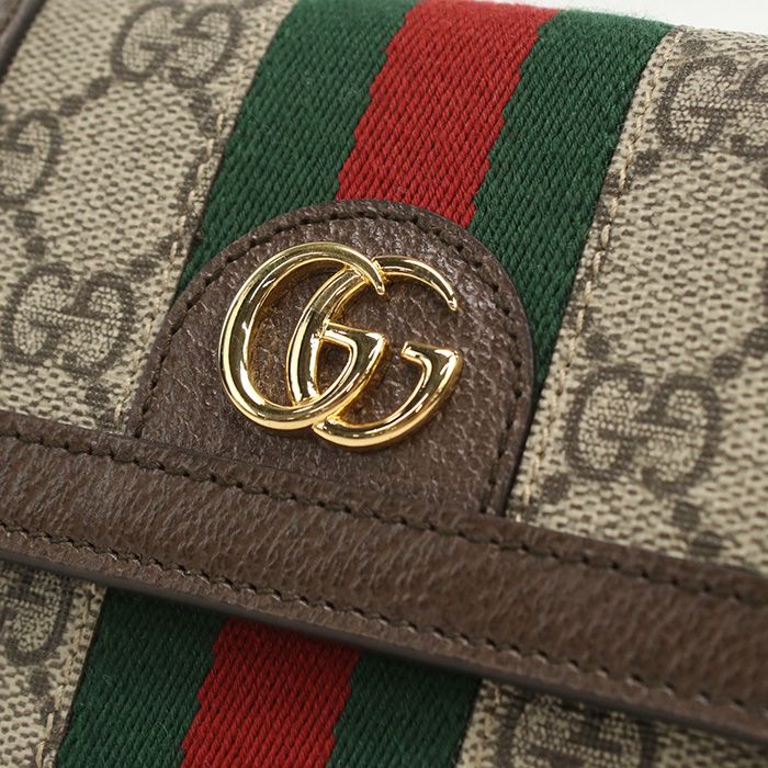GUCCI グッチ 二つ折り ウォレット オフィディア 523173 二折財布 GG  