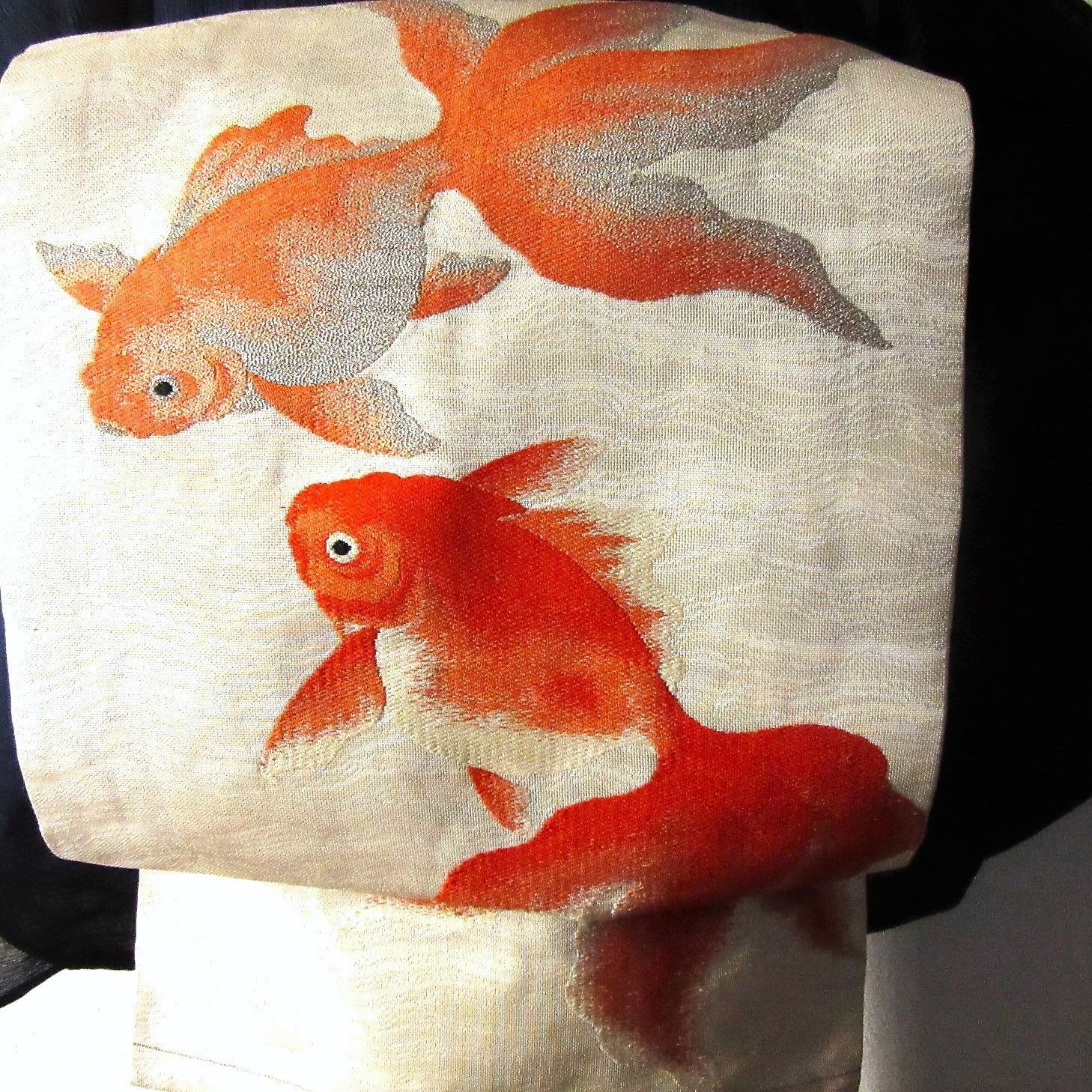 ご専用※ 金魚 紗 名古屋帯 アンティーク 着物 帯 - メルカリ