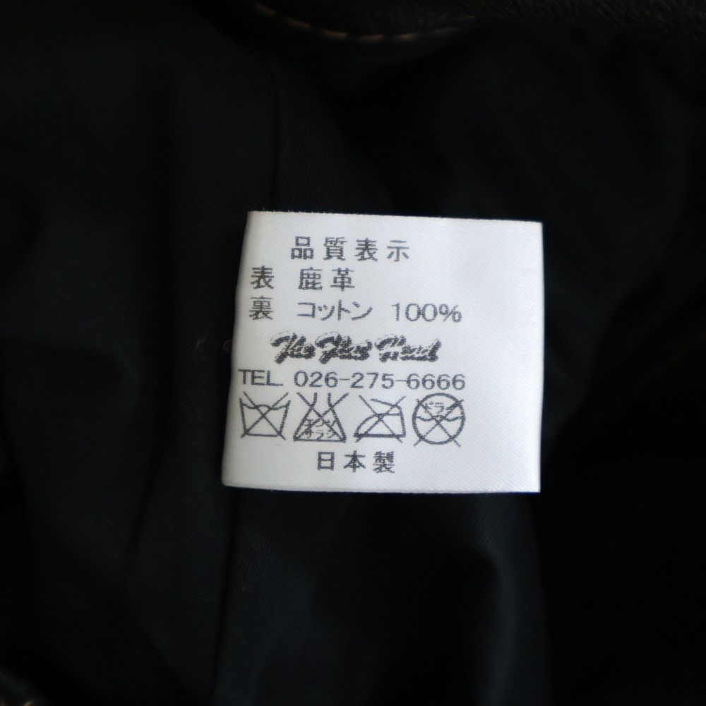  THE FLAT HEAD フラットヘッド 3007 DC ディアスキン 鹿革 レザーパンツ ブラック チノパン パンツ