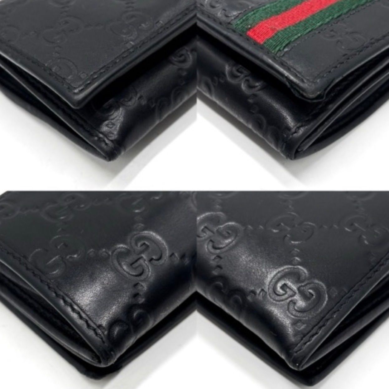 美品✨グッチ 二つ折り財布 シマ レザー シェリーライン GG柄 ブラック 楽天市場】【財布】GUCCI グッチ グッチシマ 2つ折財布 GG柄 シェリー