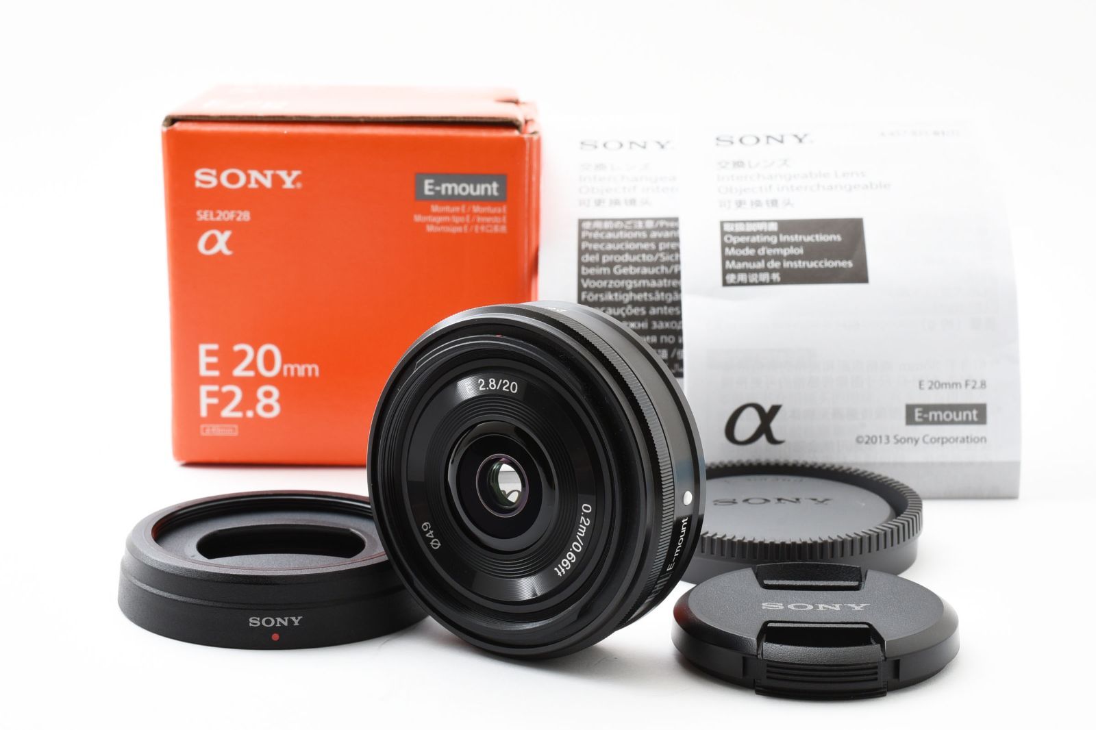 SONY ソニー E 20mm F2.8 SEL20F28 広角パンケーキレンズ Eマウント [美品] #2265172A - メルカリ