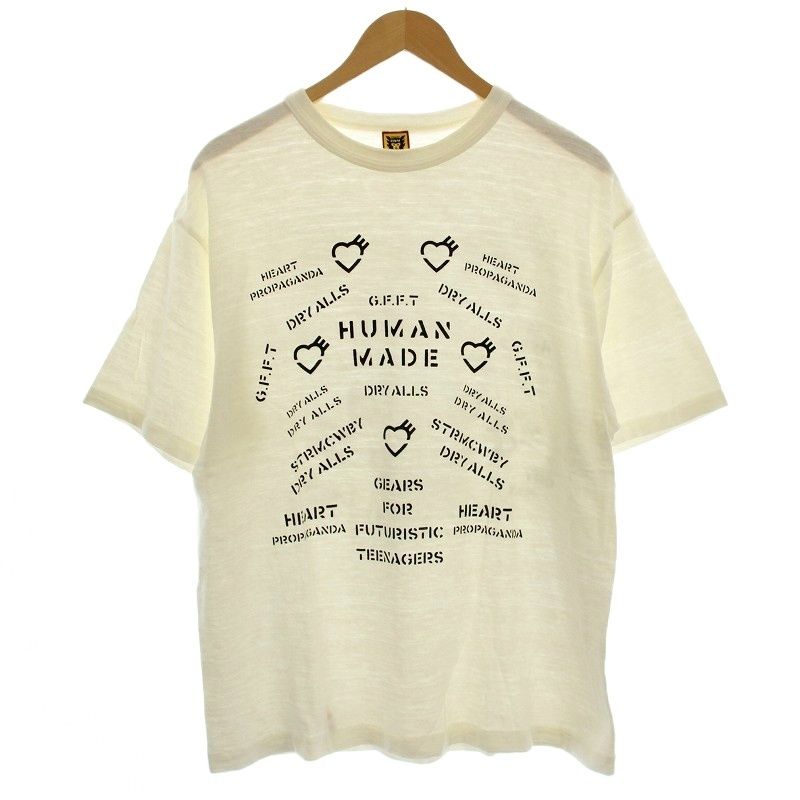 ヒューマンメイド HUMAN MADE Tシャツ HEART ロゴ 半袖 XL 白