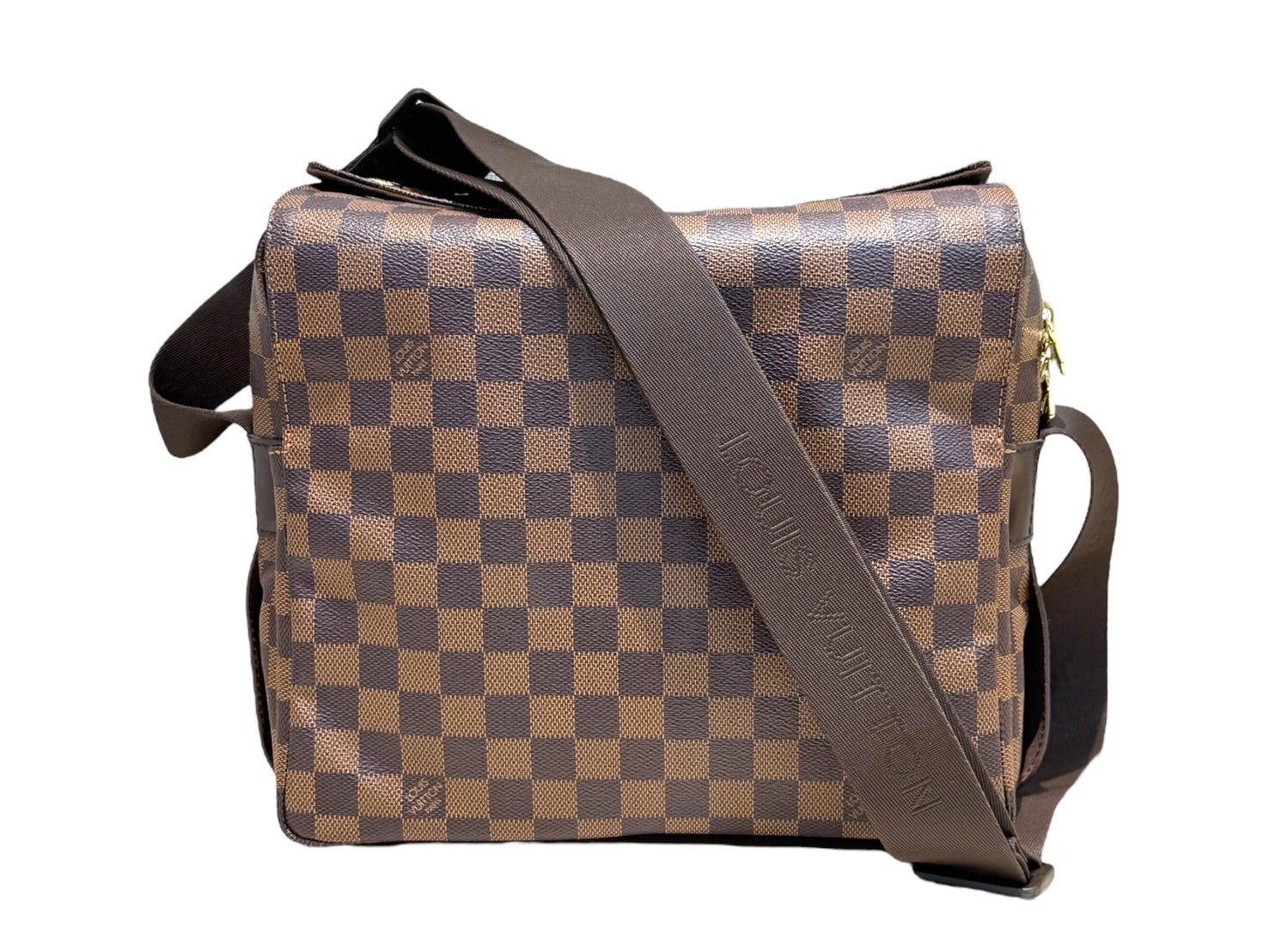LOUIS VUITTON ルイヴィトン ナヴィグリオ メッセンジャーバッグ ダミエライン 両面オープンポケット N45255 エベヌ ブランド|049