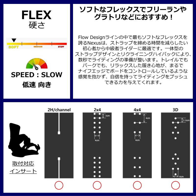 FLOW フロー スノボービンディング Lサイズ 送料込み