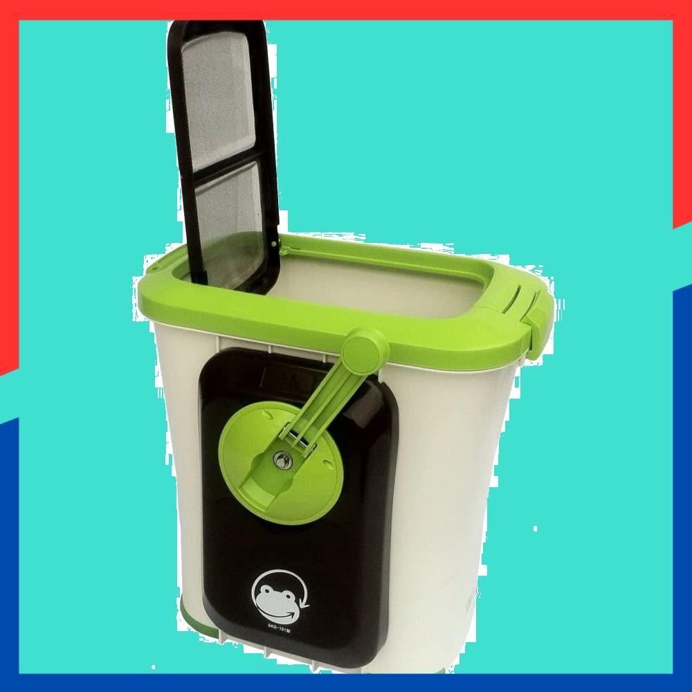 数量 屋内 バイオ 自然にカエル 手動 基本セット 家庭用 本体＋チップ材8L×2袋 生ゴミ処理機 KGTO