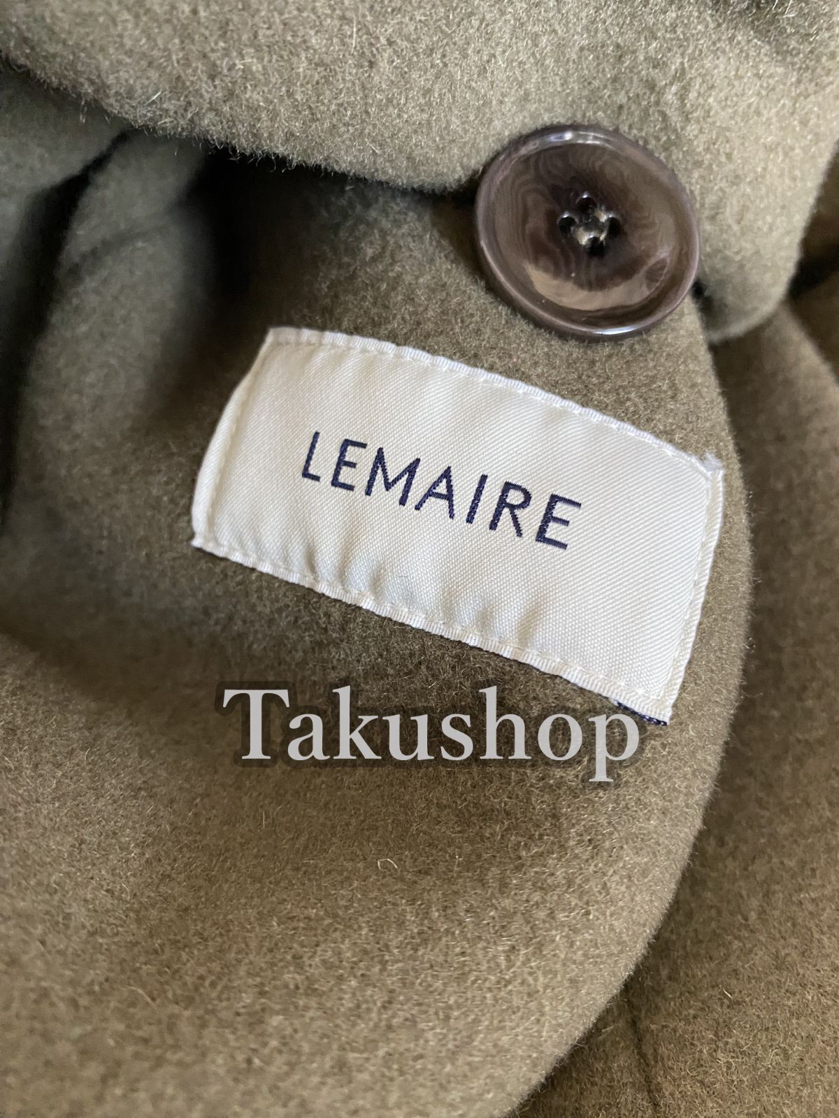 LEMAIRE ルメール 23AW WRAP COAT ウールメルトンオーバーサイズドラップコート  CO1037 LF1116