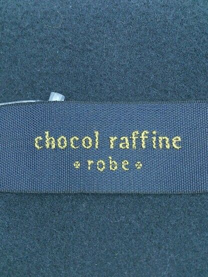 ■ chocol raffine ショコラフィネ  長袖 ノーカラー コート F ネイビー レディース  【1002799850070】