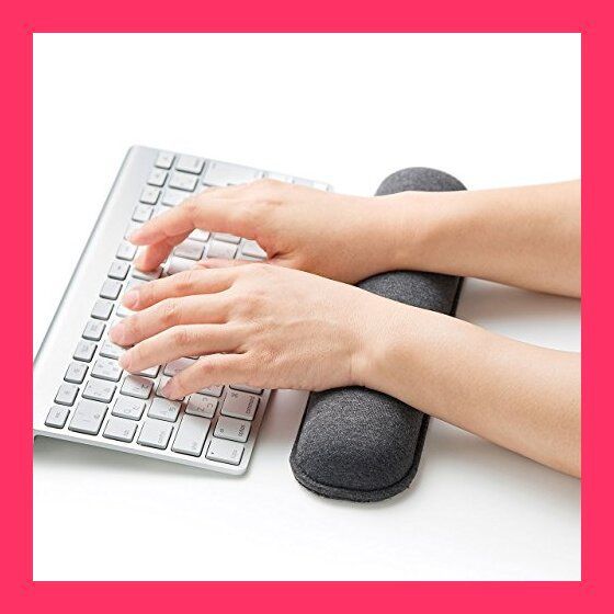 (まとめ) サンワサプライ クッションリストレストLサイズ TOK-ERG5DGY-L 1個 〔×10セット〕 サンワダイレクト本店 サンワサプライオフィス・PC周辺通販