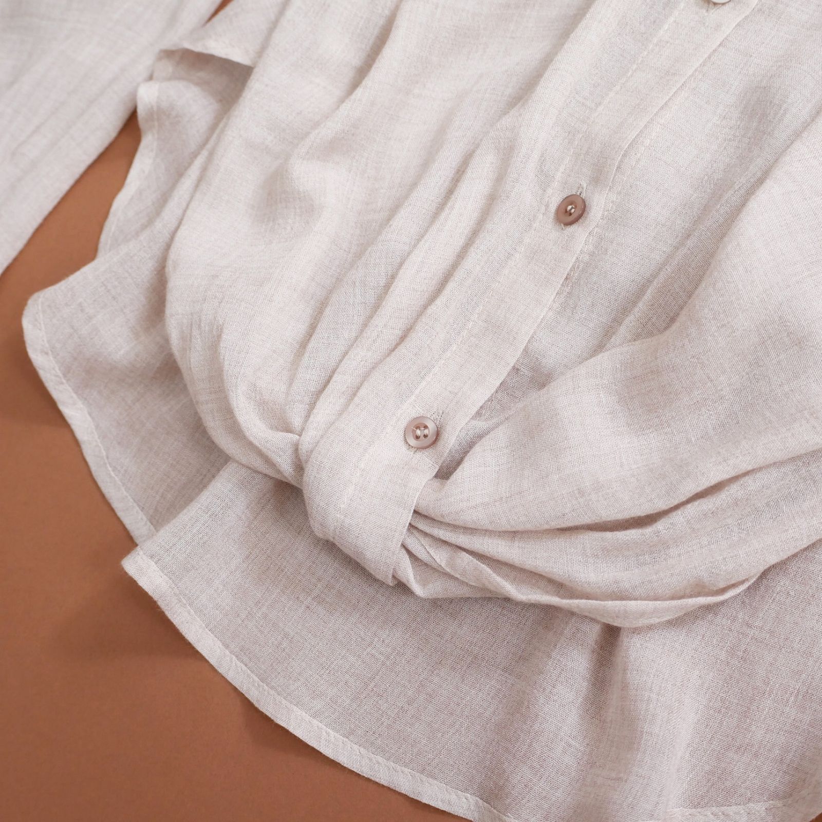 明白な dt061 S-M M-L 選択可 ミラノの新ブランド ミアイア 25-26秋冬 可憐な大人女性 イタリア製ウールブラウス メランジベージュ ブルネロクチネリなどお好きな方も