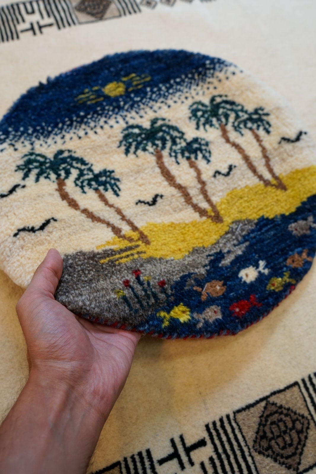 seki 92×60 ペルシャ手織りギャッベ ペルシャ絨毯 カシュクリ seki 92×60 ペルシャ手織りギャッベ ペルシャ絨毯 カシュクリ