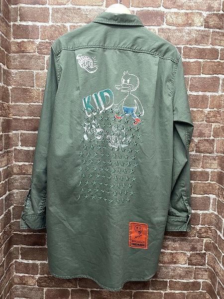 ONEMADE Long Military Shirt ワンメイド ロング ミリタリー
