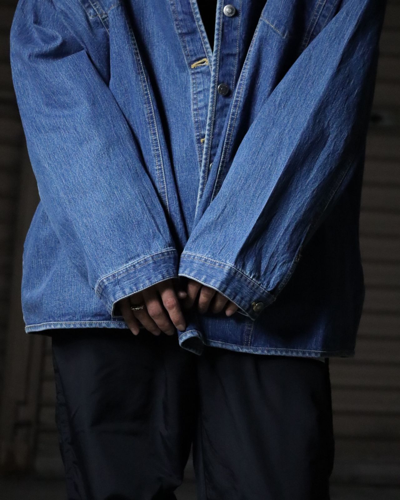 90s 00s ボックスシルエット オーバーサイズ デニム カバーオール 5XL box silhouette super oversized denim coverall xxxxxl 90s 00s