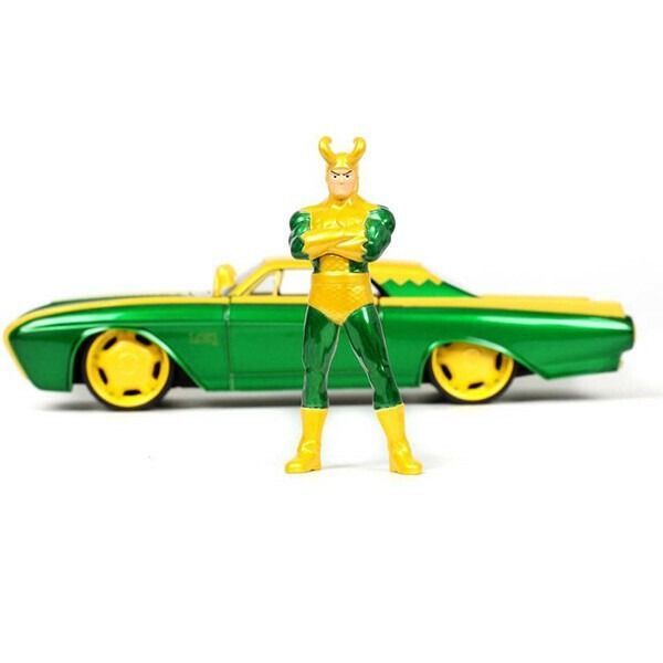 1 24 マーベル ロキ 1963 フォード サンダーバード ミニカー アメリカン雑貨