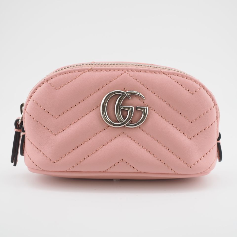 おすすめネット GUCCI グッチ GGマーモント キーポーチ ピンク 625691