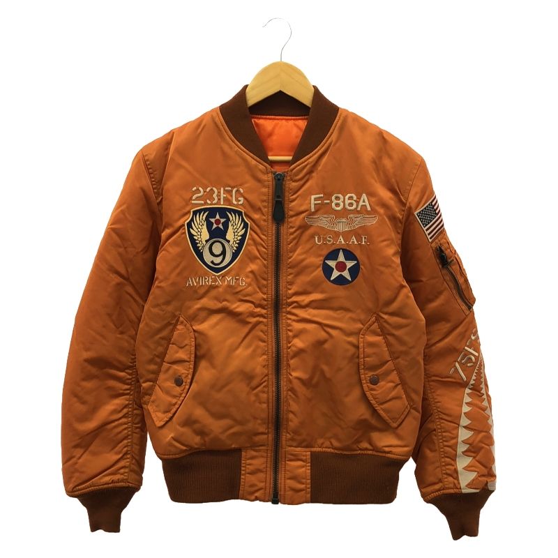 AVIREX MA-1 L FLYNG SHARKS AVIREX FLYING SHARKS MA1 レザー