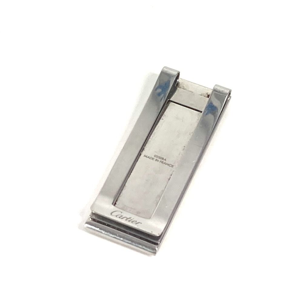 CARTIER カルティエ マネークリップ ロゴ サントス SS シルバー