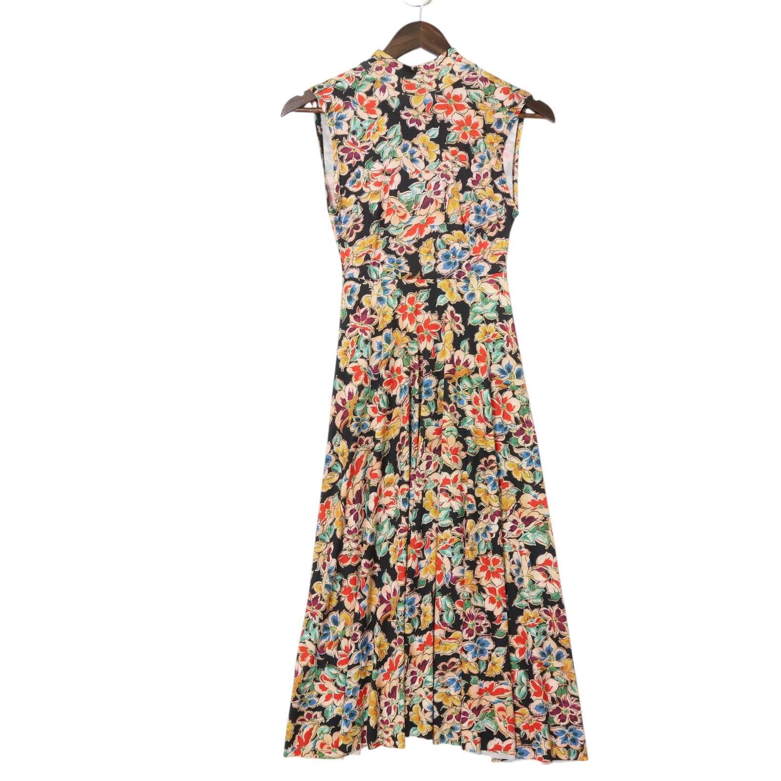 ZARA ザラ 春夏☆ フローラル 花柄 フレア ワンピース ドレス Sz.S 