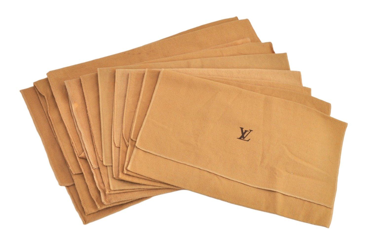 LOUIS VUITTON ルイヴィトン ダストバッグ 10 セット コットン ベージュ 11.8x7.3x0.1 LV 4752M