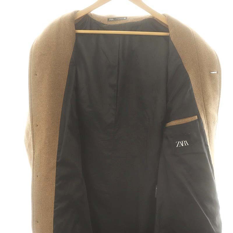 ザラ ZARA ウールステンカラーコート ロング アウター M
