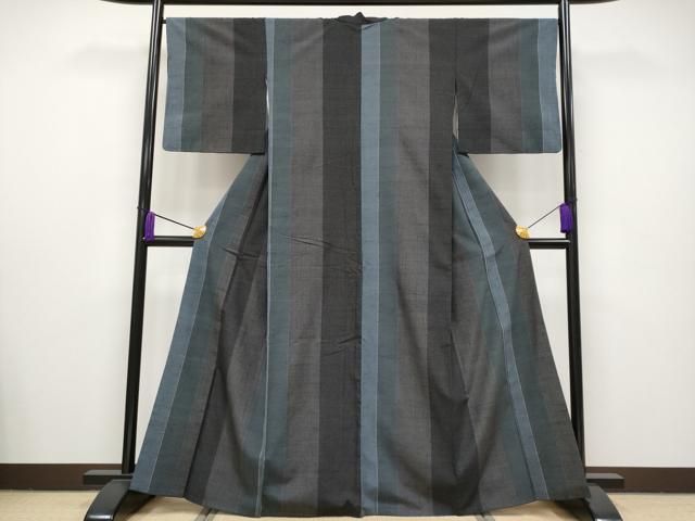 平和屋着物■極上　真綿結城紬　100亀甲　間道　証紙付き　逸品　CYAA2616s5 平和屋着物□極上 真綿結城紬 100亀甲 間道 証紙付き 逸品 CYAA2616s5