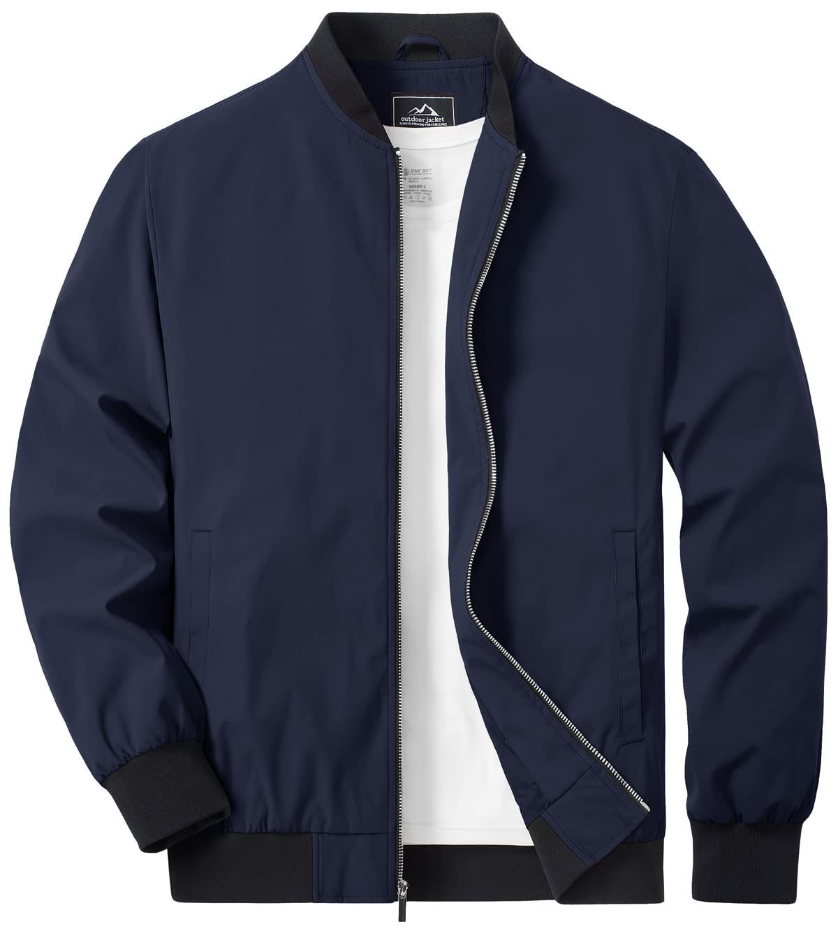 M_ネイビー [TACVASEN] ブルゾン メンズアウトドア 作業着 速乾 仕事着