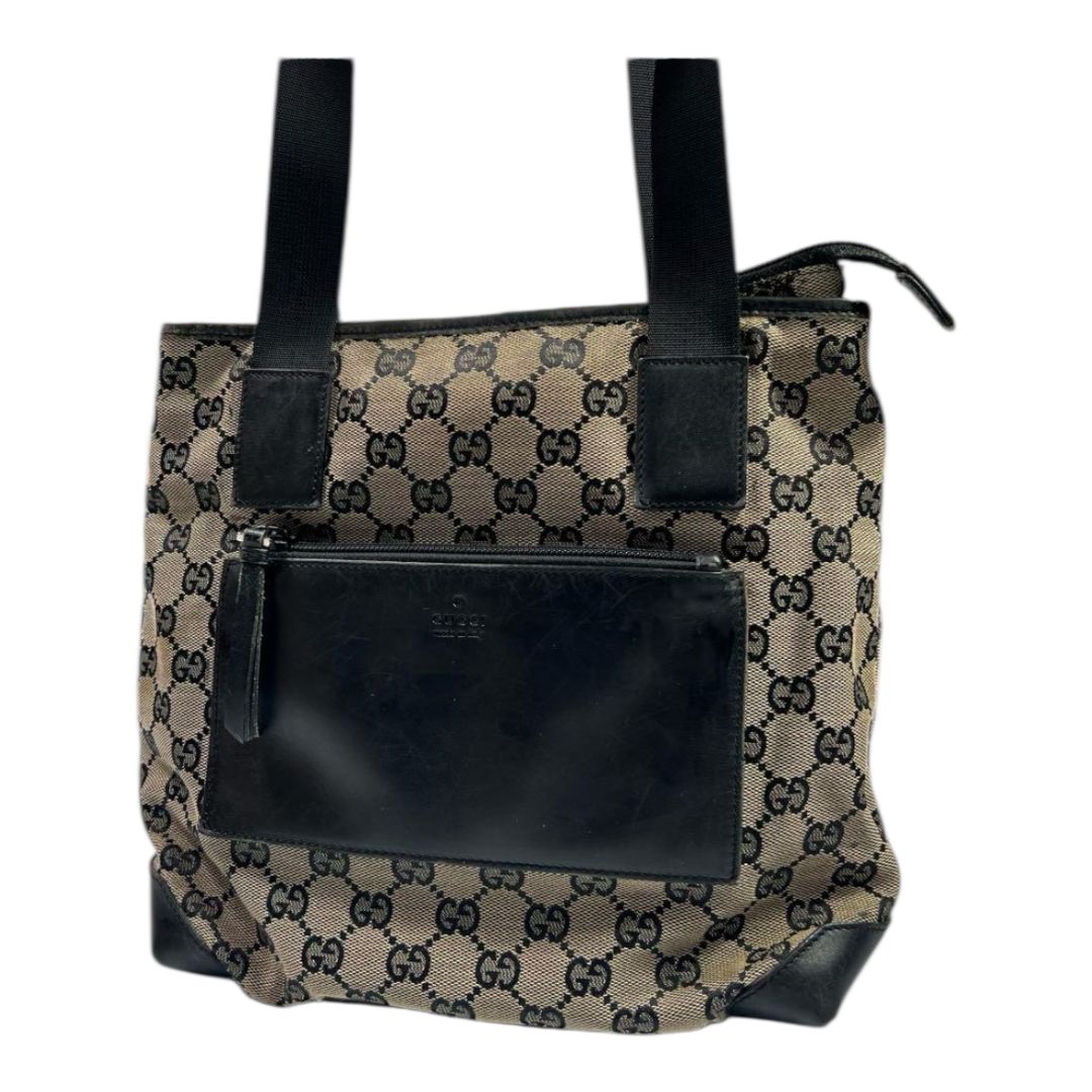 GUCCI グッチ トートバッグ ハンドバッグ GGキャンバス GG柄 キャンバス レザー