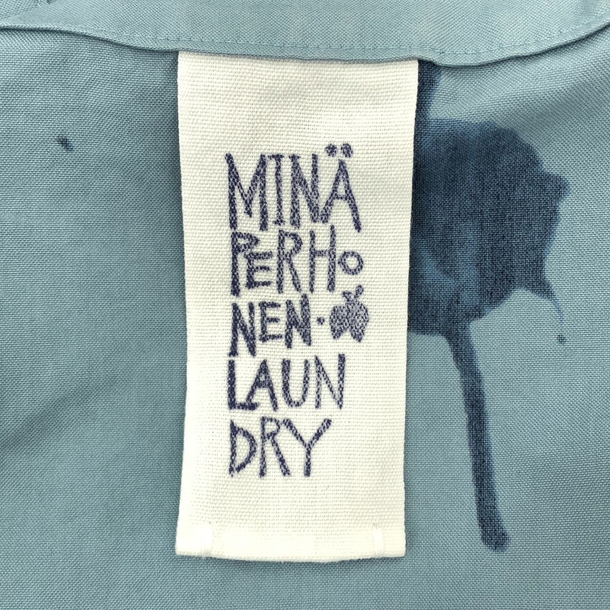 mina perhonen lumpy チュニック 総柄 ネイビー 38 mina perhonen 【2023/SS/定価8.2万】ミナペルホネン *sunny