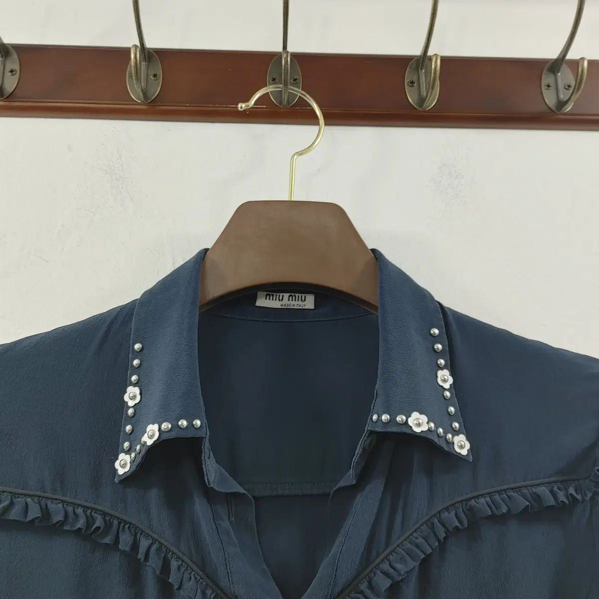 42 MIU MIU(ミュウミュウ) レディース 正規品 ネイビー 夏 長袖  