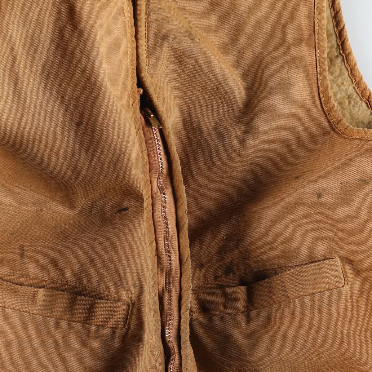 古着 70年代 カーハート Carhartt プリントタグ ダックベスト