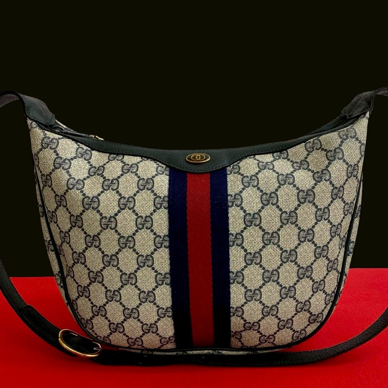 極 美品 GUCCI グッチ オールドグッチ シェリーライン GG ロゴ 極 美品 GUCCI グッチ オールドグッチ シェリーライン GG ロゴ