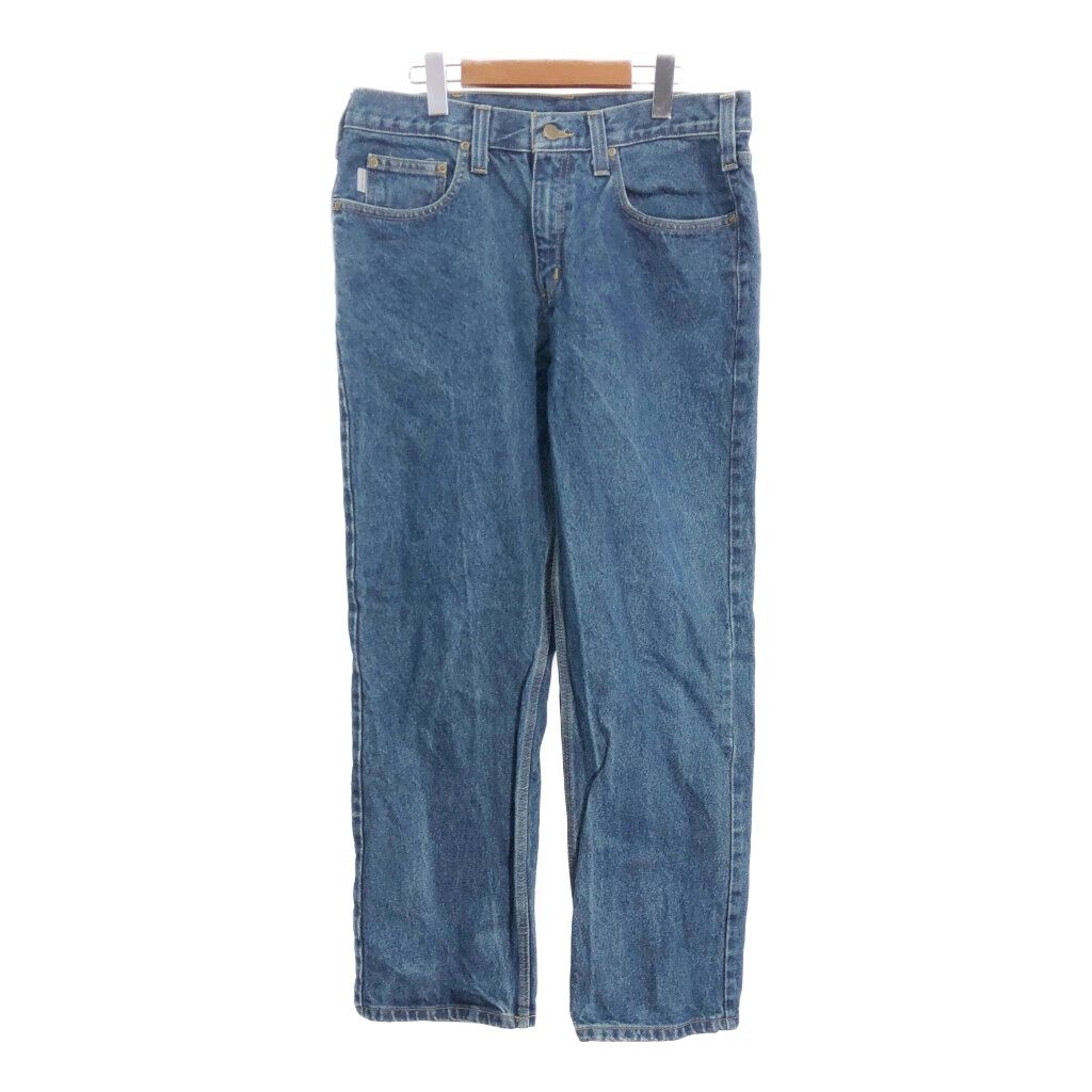 Carhartt カーハート デニムパンツ ワーク ブルー (メンズ W34 L30) 中古 古着 R4605