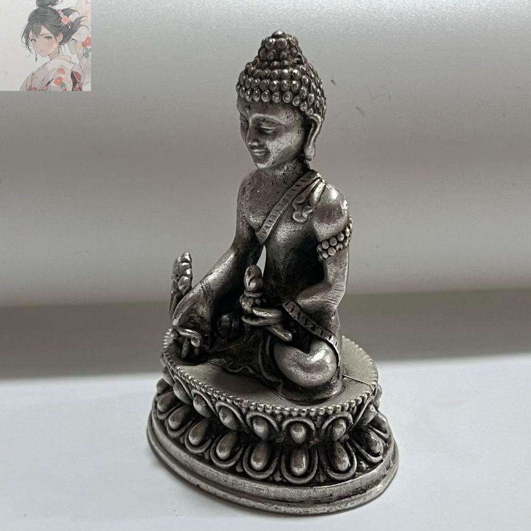 銅細工 阿弥陀仏像 密教三宝仏 小仏像 装飾品 工芸品 美術品