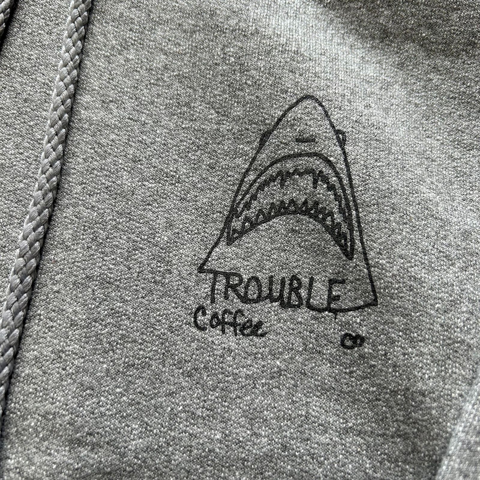 TROUBLE COFFEE HOODY GRY S トラブルコーヒー パーカー - メルカリ