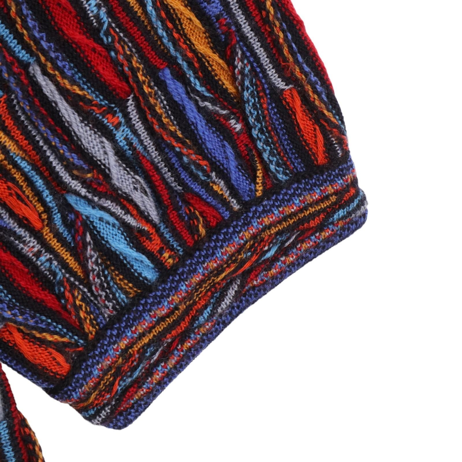 90年代 オーストラリア製 GECCU 3D クルーネックセーター マルチカラー  