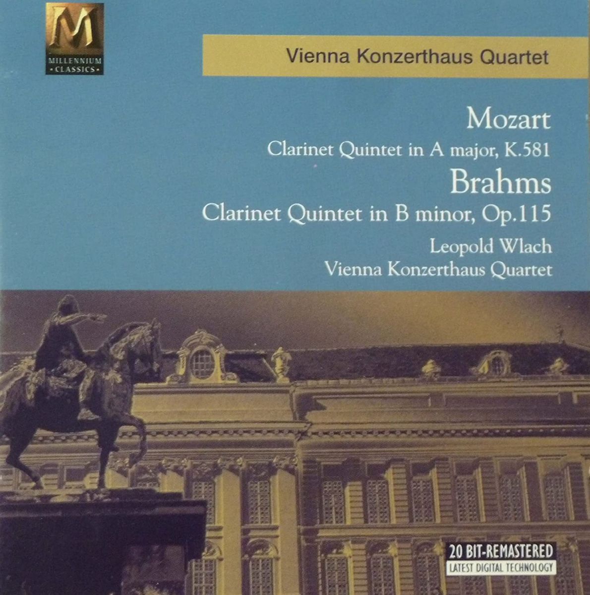 英CD Vienna Konzerthaus Quartet Brahms: Quintet in B Minor 英CD Vienna Konzerthaus Quartet Brahms: Quintet in B Minor