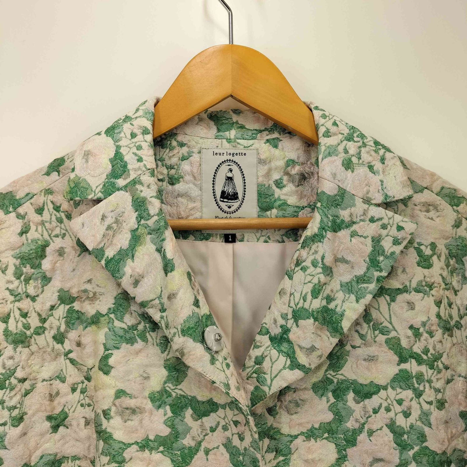 ルールロジェット leur logette シルク混花柄コート1