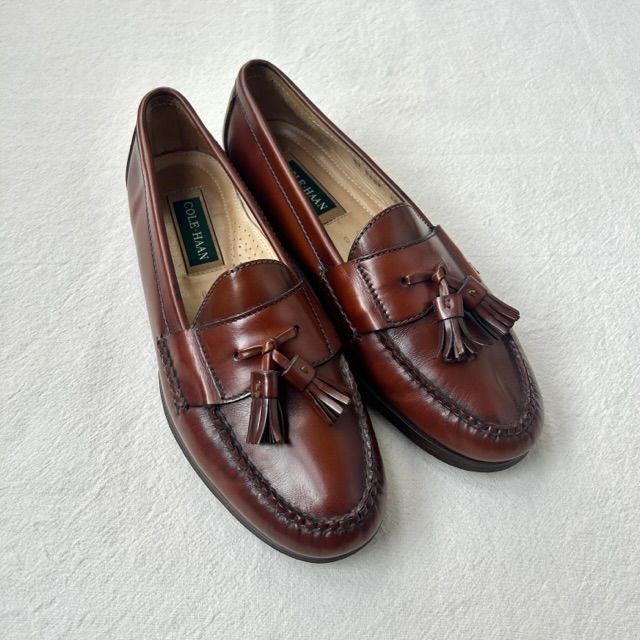 COLE HAAN コールハーン メキシコ製 MADE IN MEXICOタッセルローファー レザーシューズ 10 D - メルカリ