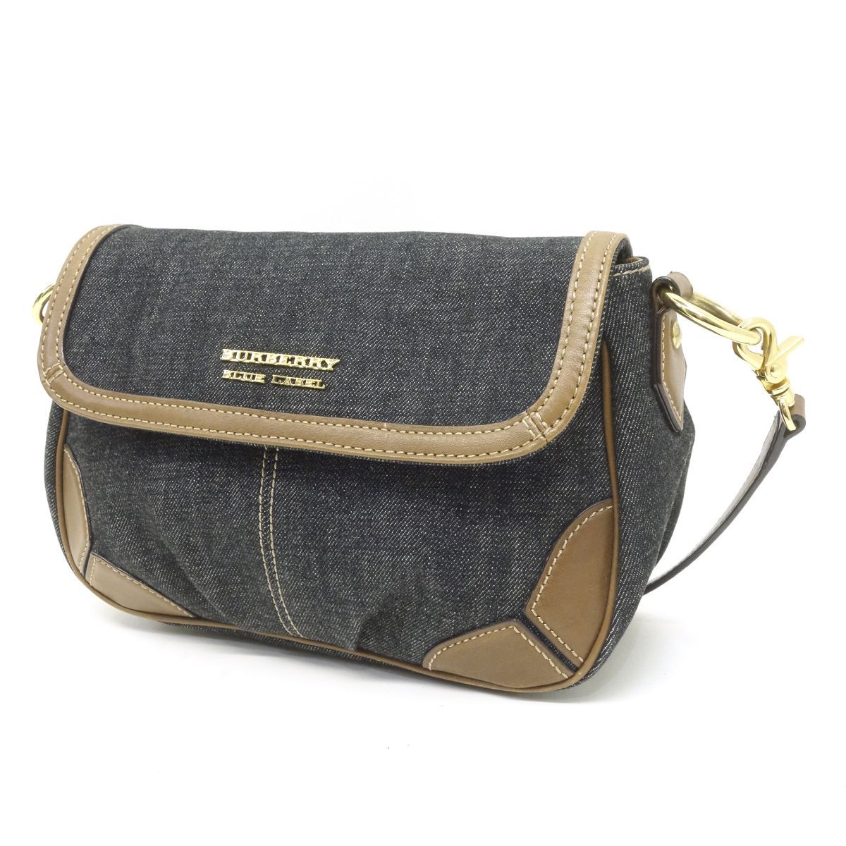 超特価セール開催！！ BURBERRY BLUE LABEL バーバリーブルーレーベル レザーデニム バッグ
