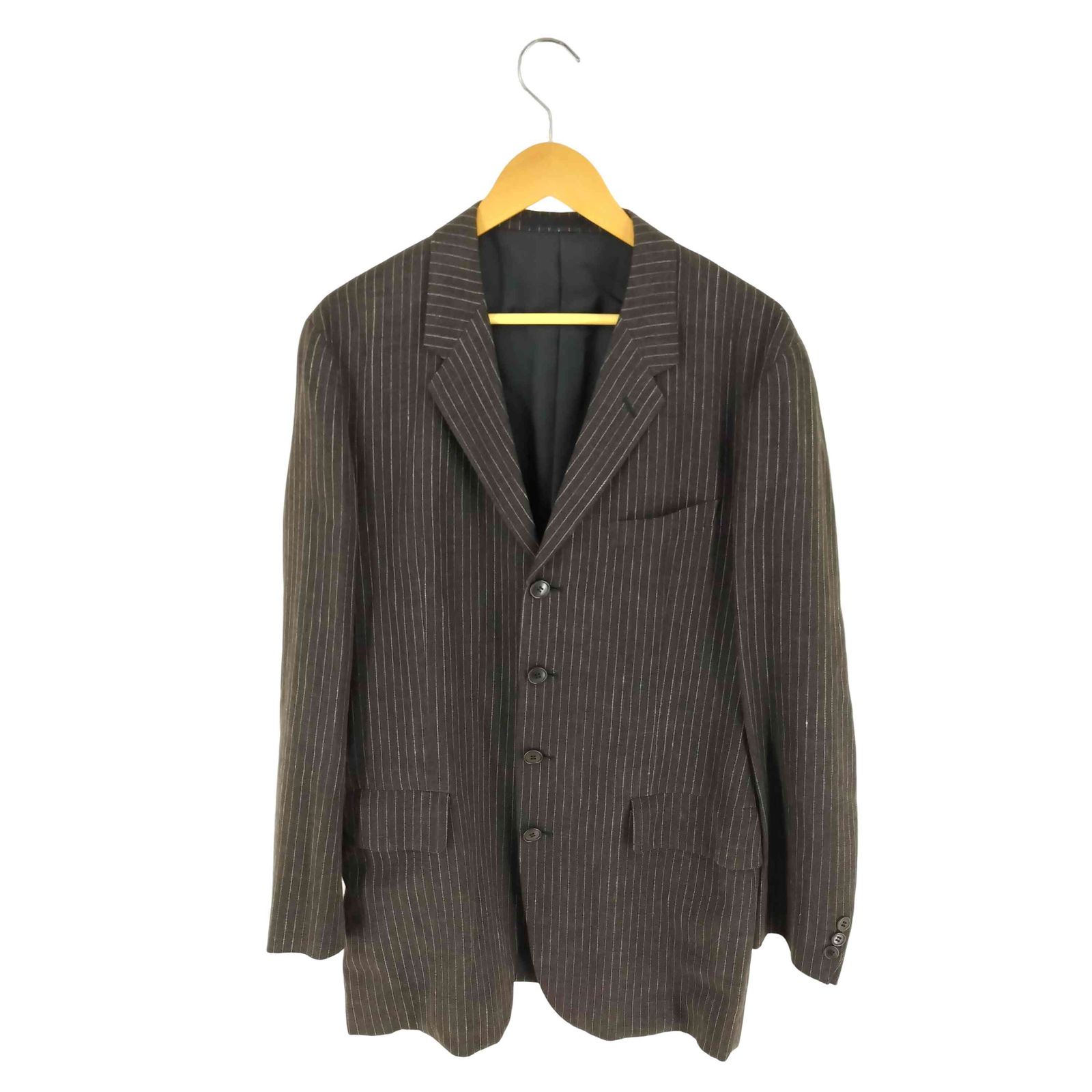 ユーズドフルギ USED古着 ARTEXTIL ストライプ ウールリネン 4B 