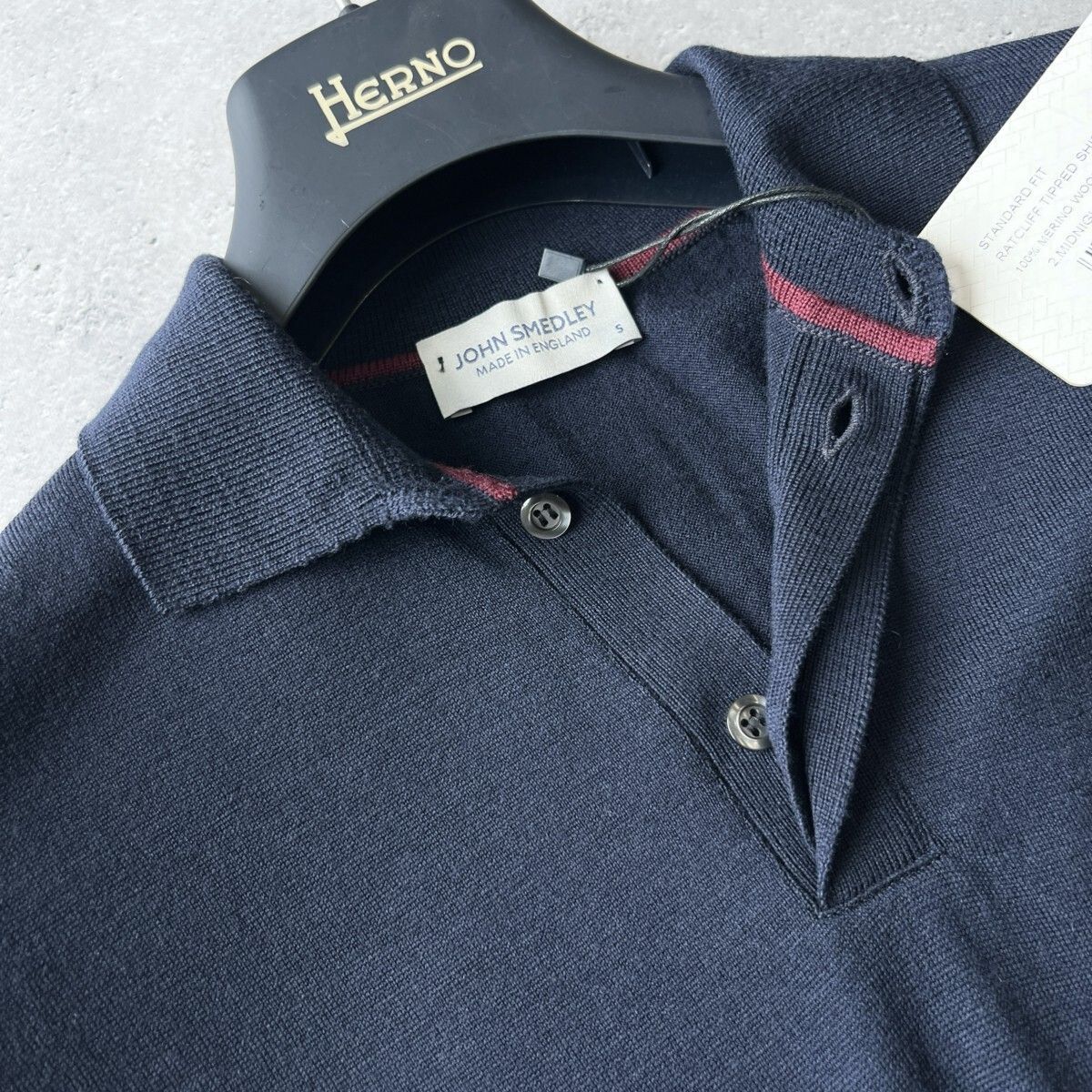 新品 JOHN SMEDLEY ジョンスメドレー STANDARD FIT RATCLIFF