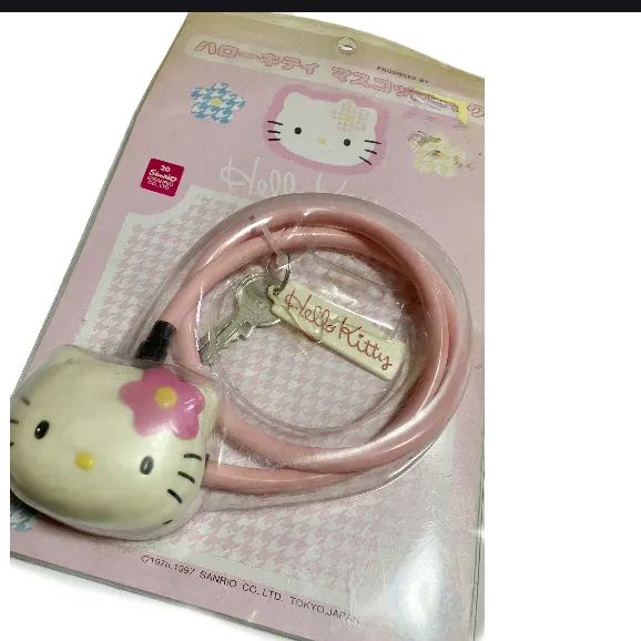 サンリオ　ハローキティ　レトロ　レア　希少　キティちゃん　自転車用サークルロック ハローキティ キティ 自転車 鍵 サークルロック 平成 レトロ