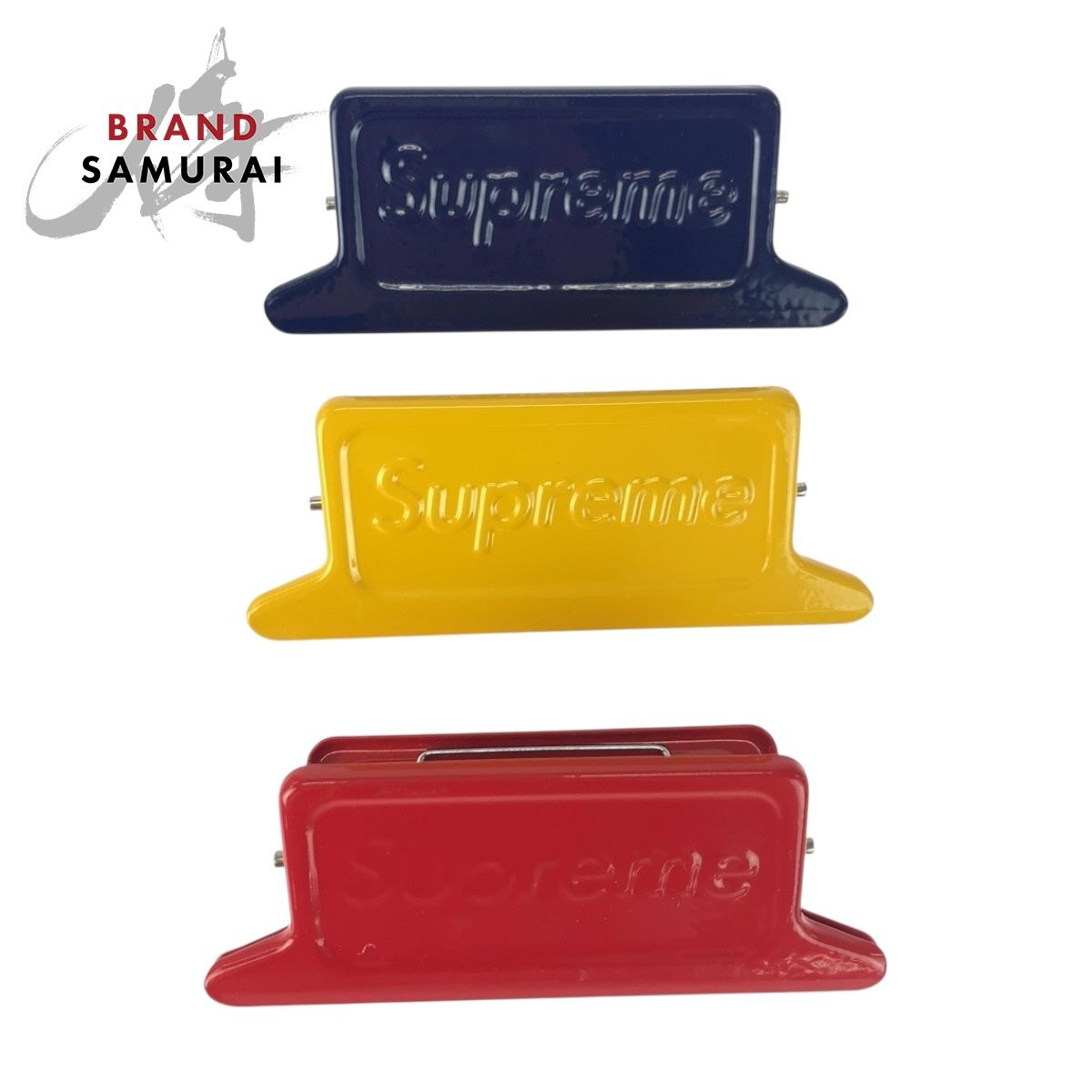 Supreme シュプリーム 23SS Dulton Small Clips レッド ブルー イエロー スチール クリップ セット 505548