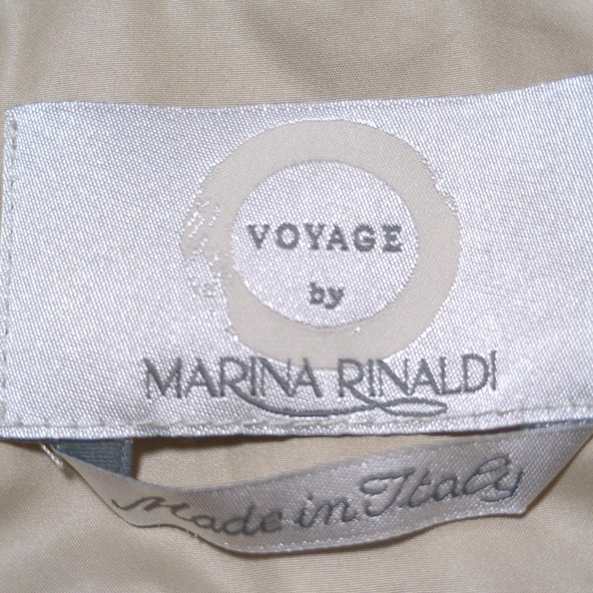 マリナリナルディ コート サイズ17 XL レディース - ベージュ 長袖 フード ベルト取り外し可 VOYADE ジップアップ 冬 SIROKUMA-CORPORATION_COM
