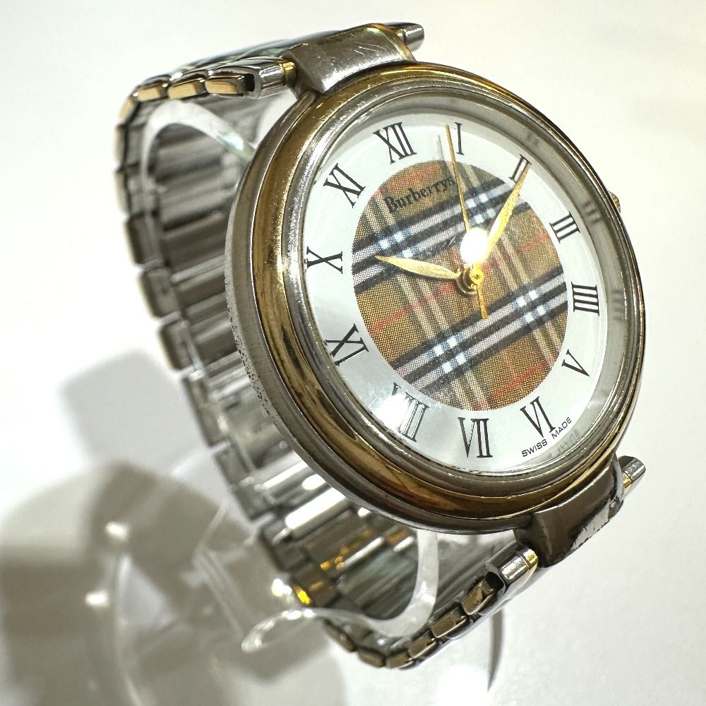 BURBERRY バーバリー 腕時計 チェック柄 ゴールド Burberry レディース